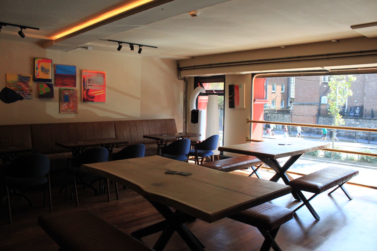 The Mezzanine at The Christchurch — street-facing window over High Street